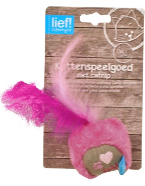 lief! Girls kattenspeelgoed crinkle bal (Besteléénheid per 3)