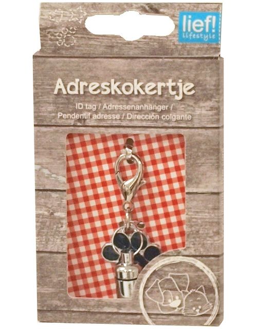 lief! Unisex adreskoker met poot blauw - afbeelding 1