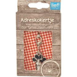 lief! Unisex adreskoker met poot blauw - afbeelding 1