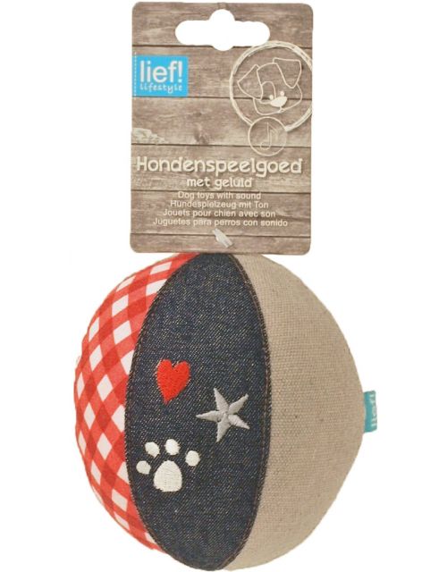 lief! Unisex hondenspeelgoed bal 10 cm