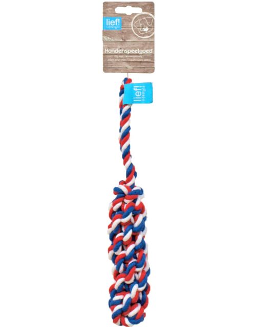 lief! Unisex hondenspeelgoed floss stick, 32 cm