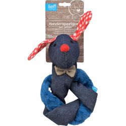 lief! Unisex hondenspeelgoed teckel met crinkle en piep, 30 cm