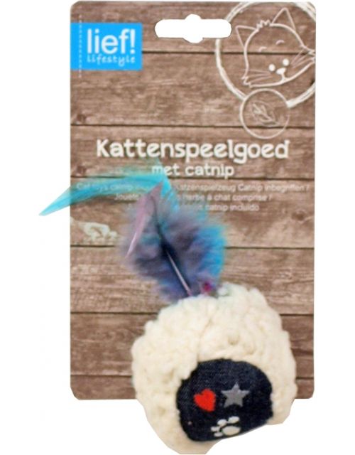 lief! Unisex kattenspeelgoed crinkle bal (Besteléénheid per 3)