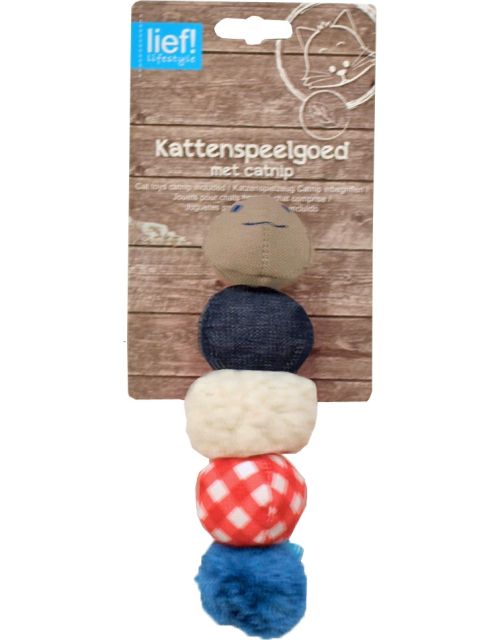 lief! Unisex kattenspeelgoed rammel rups (Besteléénheid per 3)