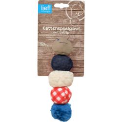 lief! Unisex kattenspeelgoed rammel rups (Besteléénheid per 3)