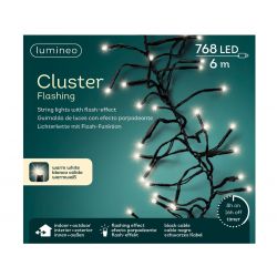 Lumineo LED Clusterverlichting Flash Buiten  Zwart/Warm Wit - afbeelding 2