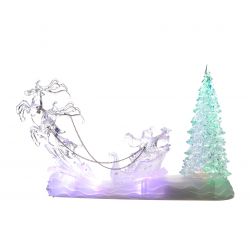 Lumineo LED Kerstman Slee Boom Colour Changing