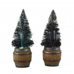 LuVille Christmas tree in barrel 2 pieces