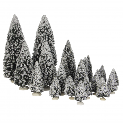 LuVille Evergreen tree assorted 21 pieces