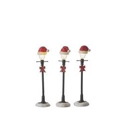 Luville Lanterns with Santa hat red