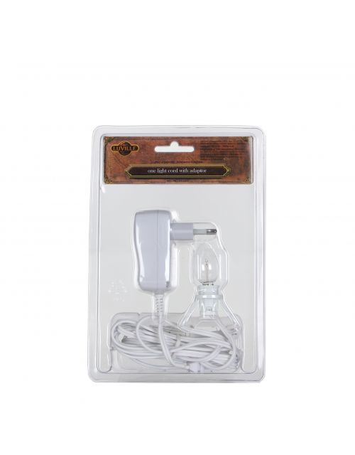 LuVille Light cord 12 volt with switch adaptor