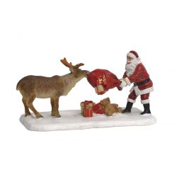 LuVille Reindeer Teasing Santa