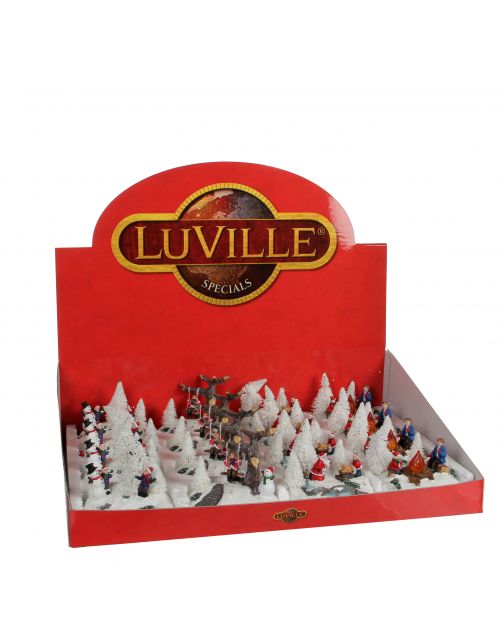 LuVille Winter scenery lighted