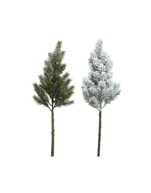 Decoris mini tree on stick h70cm 2ass