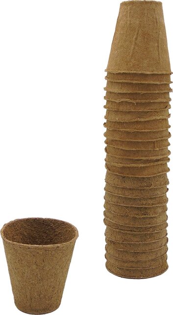 Nature Biopotjes h6 x Ø6cm - 24 stuks - afbeelding 1