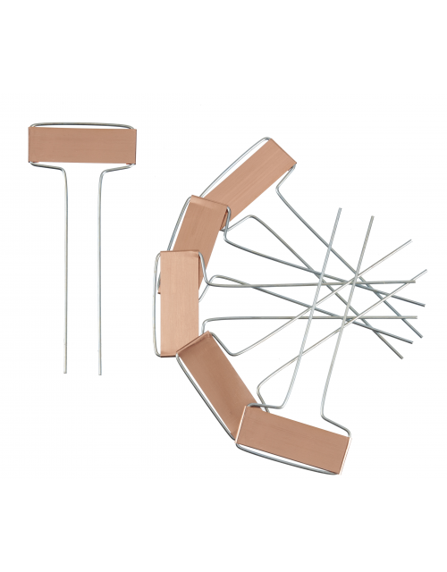 Nature - Plaatetiketten - Koper - 16cm - 6 stuks - afbeelding 1