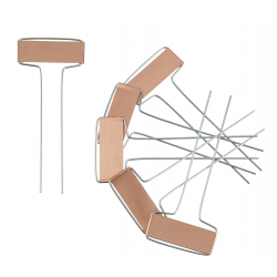 Nature - Plaatetiketten - Koper - 16cm - 6 stuks - afbeelding 1