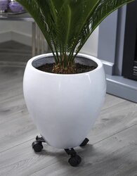 Nature plantentrolley metaal zwart - h7cm x Ø27-37cm - afbeelding 3