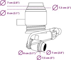 Nature regenton aansluitset (regenpijp Ø70 tot 80mm) - afbeelding 4