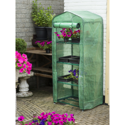 Nature - Tuinkas - Groen - Met 4 etages - Hoogte 160cm - 69 x 49cm - afbeelding 3