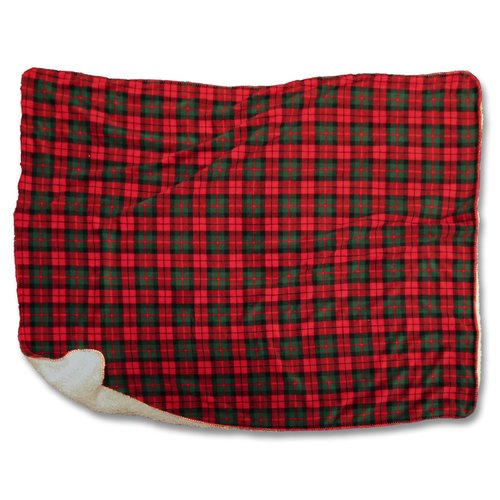 Plaid falun l160b130cm rood/grn