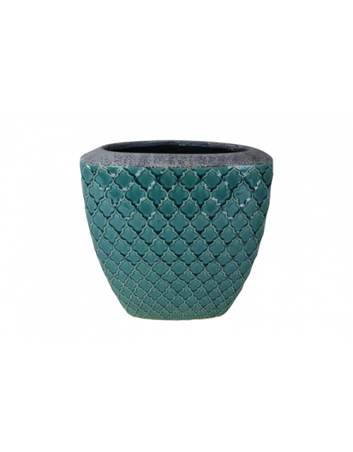 TS Plantenbak binnen Trento turquoise 26x14 cm