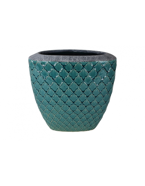 TS Plantenbak binnen Trento turquoise 32x14 cm