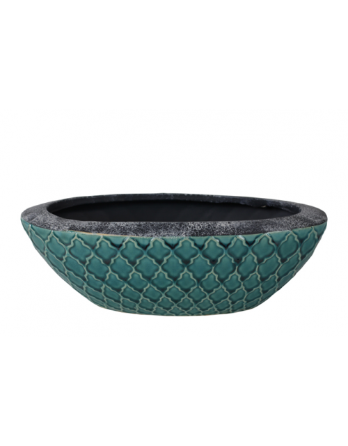 TS Plantenbak binnen Trento turquoise 32x16 cm