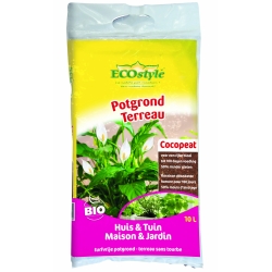 Ecostyle Potgrond (Cocopeat) Huis & Tuin 10 L