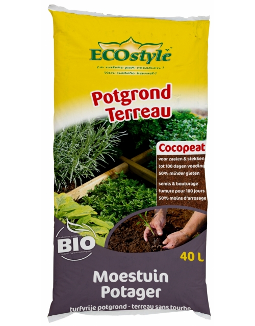 Ecostyle Potgrond (Cocopeat) Moestuin 40 L