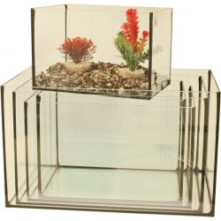 Aquarium met zwarte kit 45x28x28 cm