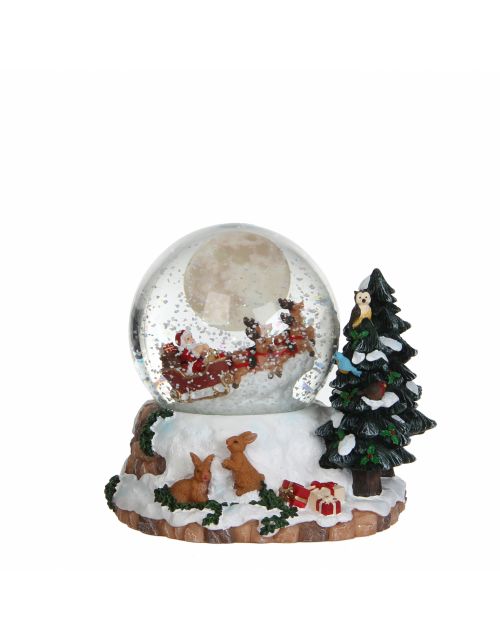 Luville waterball santa w/reindeer