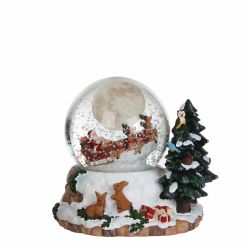 Luville waterball santa w/reindeer