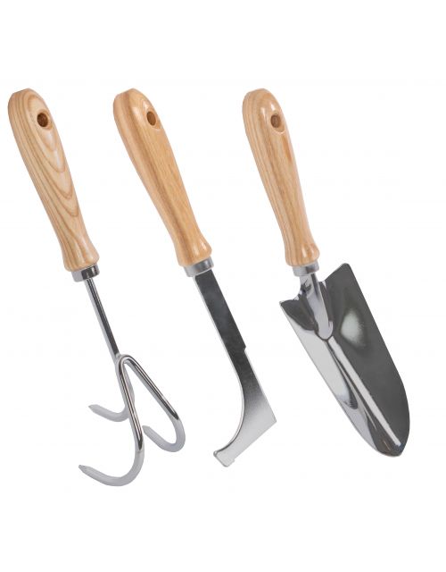 Talen Tools Tuinset 3delig metaal/hout