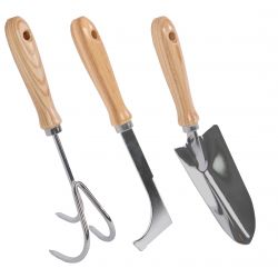 Talen Tools Tuinset 3delig metaal/hout