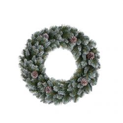 Triumph  Tree Empress Krans Groen Frosted  - D45Cm