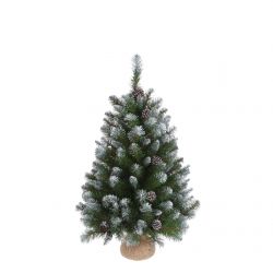 Triumph  Tree Empress Kerstboom W Burlap Groen Frosted Tips 86 - H60Xd46Cm