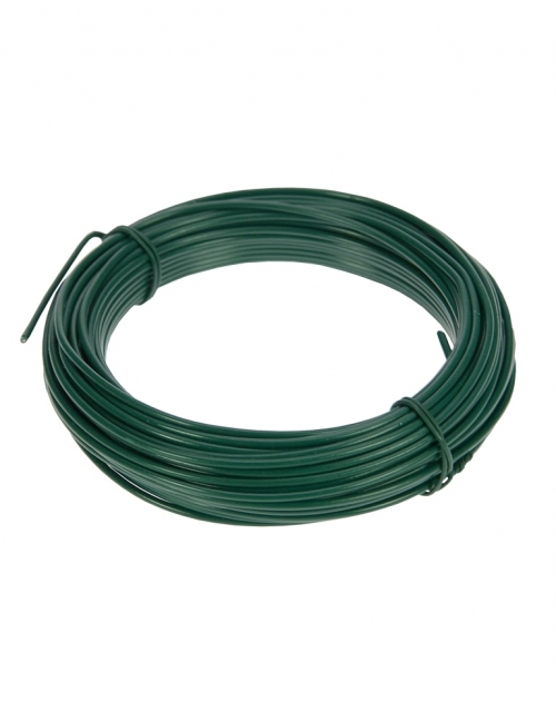 Tuindraad groen pvc 15mx2mm