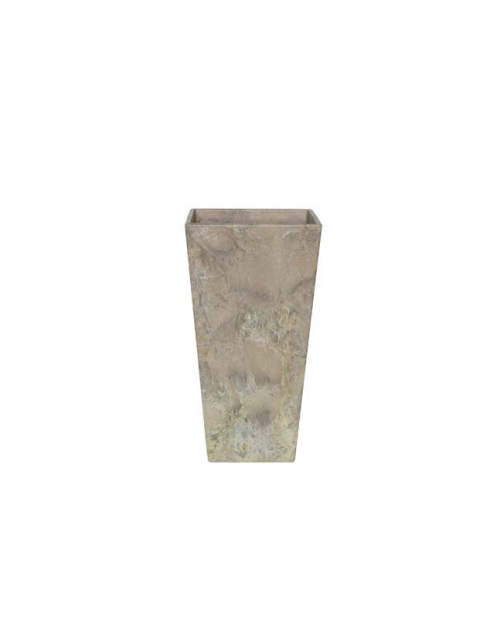 Artstone Vaas kunststof Ella taupe 26x26 cm