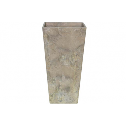 Artstone Vaas kunststof Ella taupe 40x40 cm