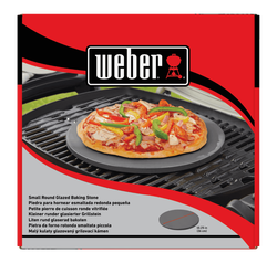 Weber geglazuurde Pizzasteen klein rond 26 cm - afbeelding 2