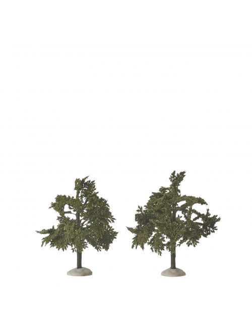 LuVille Winter village tree green 2 pieces