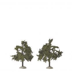 LuVille Winter village tree green 2 pieces